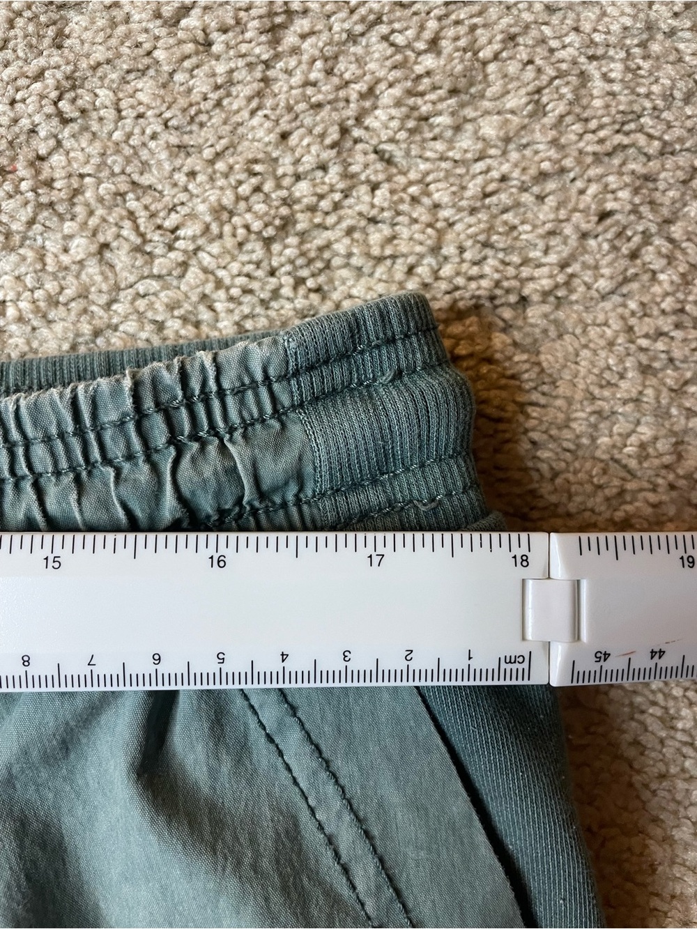 Women’s Sage Green Contrast-Panel Joggers - Picture 7 of 9